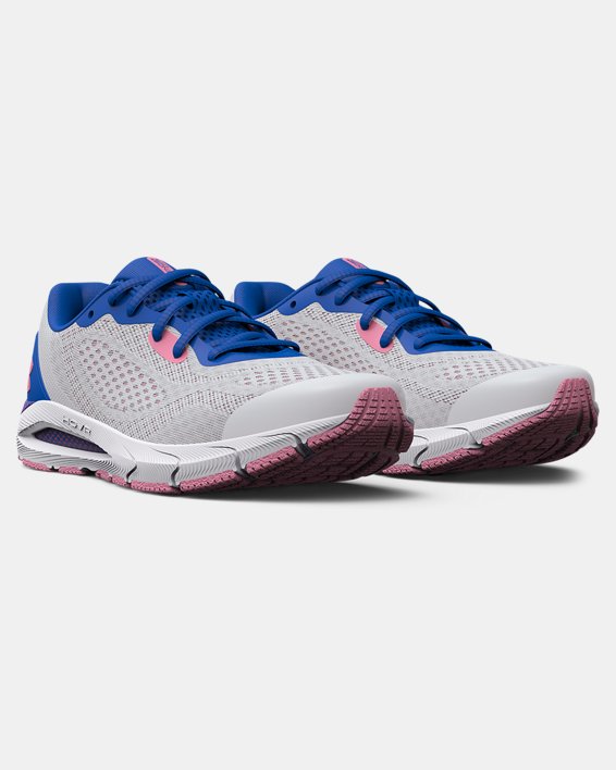 Girls' Grade School UA HOVR™ Sonic 5 Running Shoes in Gray image number 3